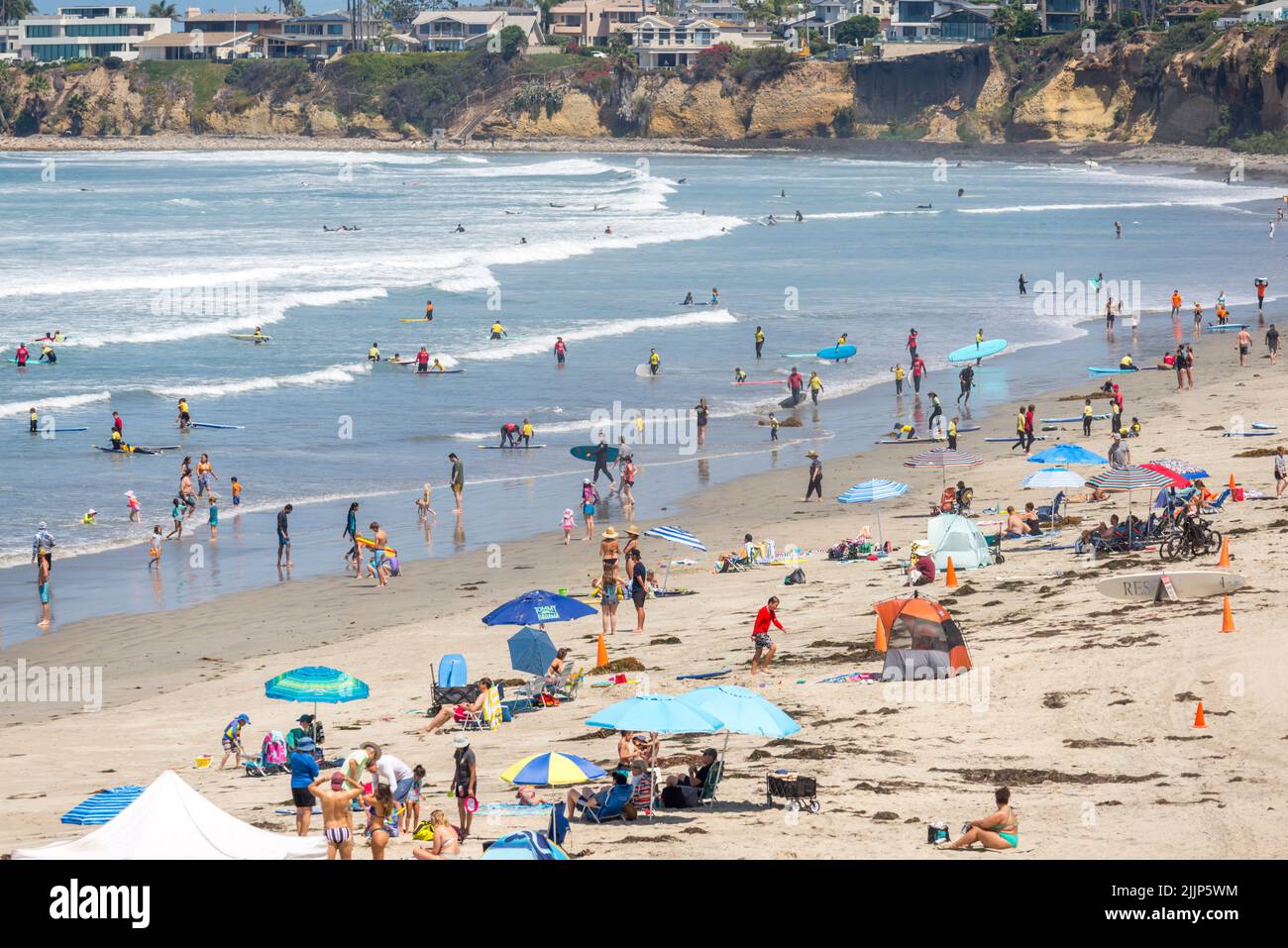 A summer day at Pacific Beach. San Diego, California, USA. Stock Photo