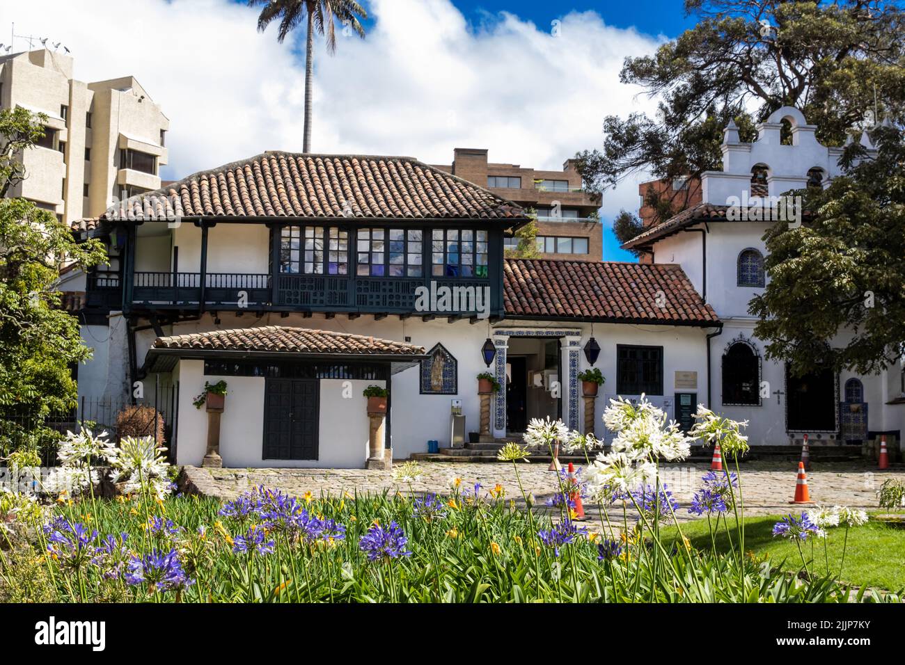 BOGOTA, COLOMBIA NOVEMBER, 2020 Beautiful historic house at the