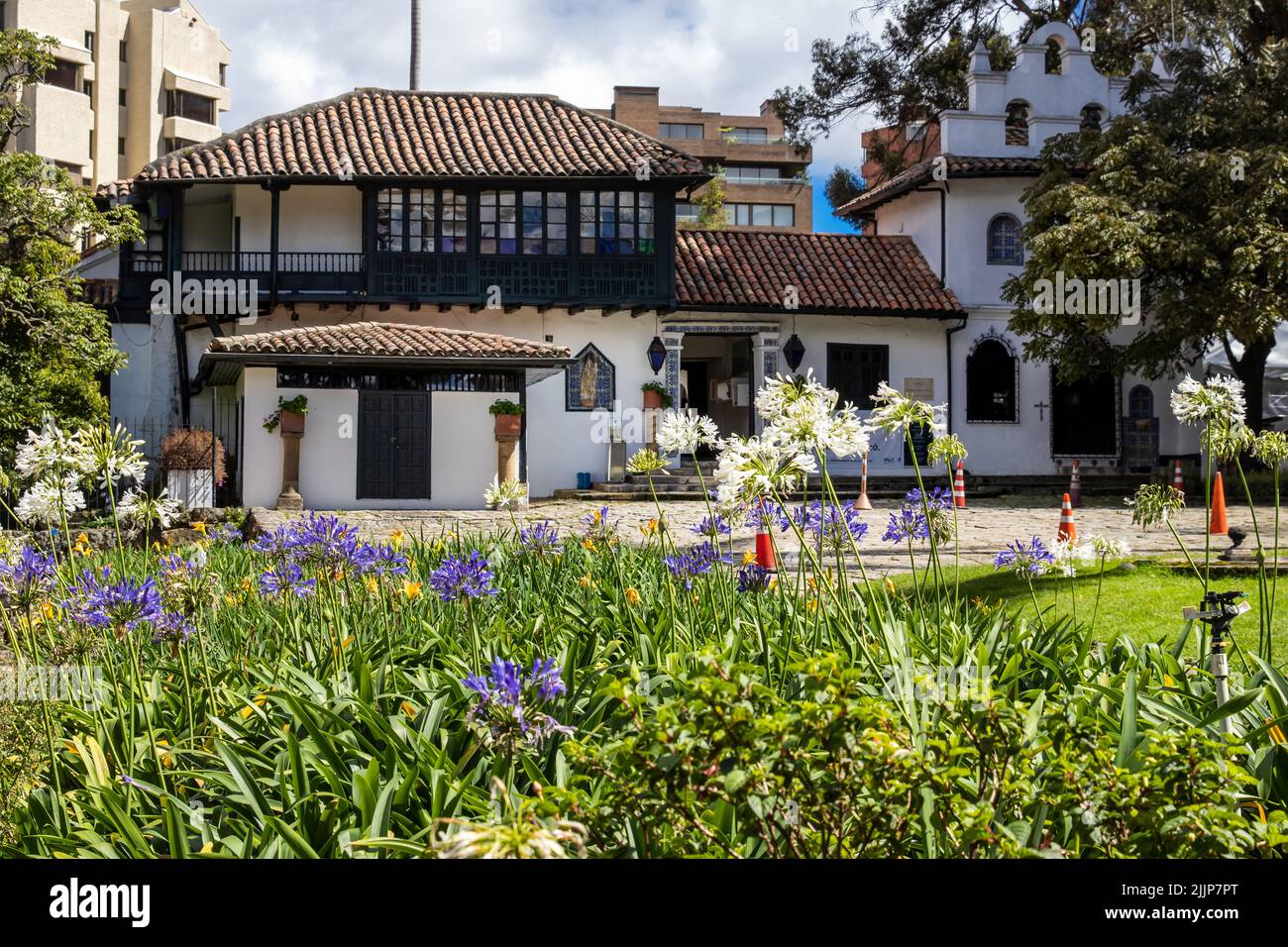 BOGOTA, COLOMBIA NOVEMBER, 2020 Beautiful historic house at the
