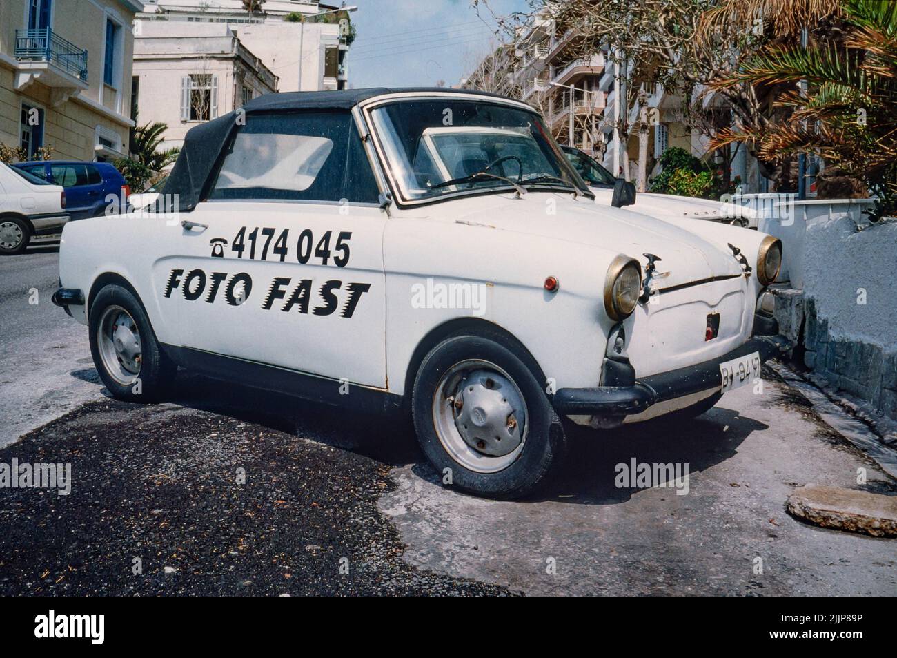 A view of the NSU compact car with letters 'Foto fast' Stock Photo
