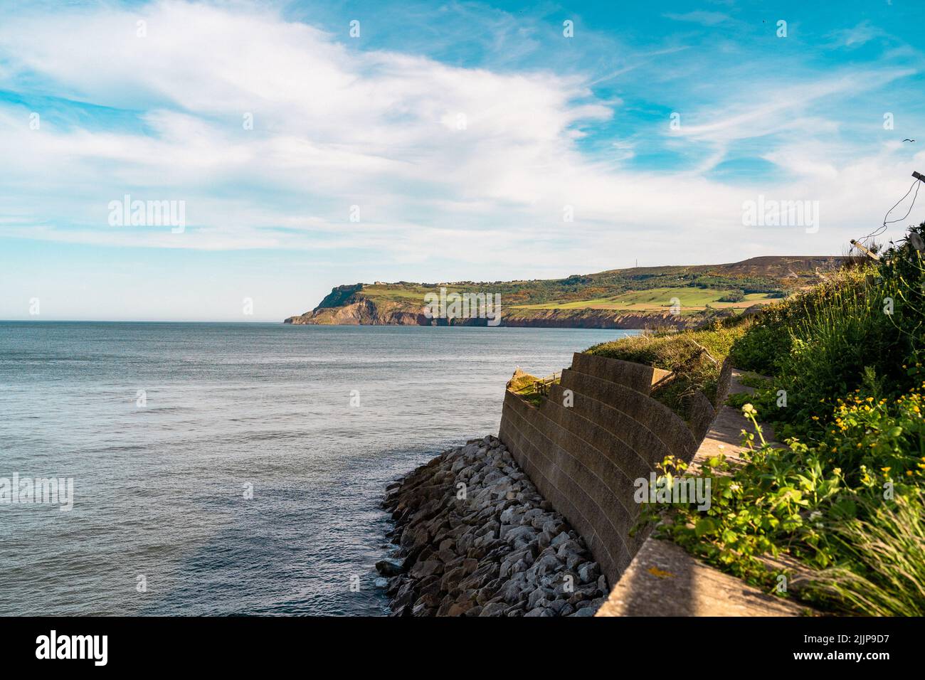 The Robin Hood's Bay during the summertime in England, UK Stock Photo