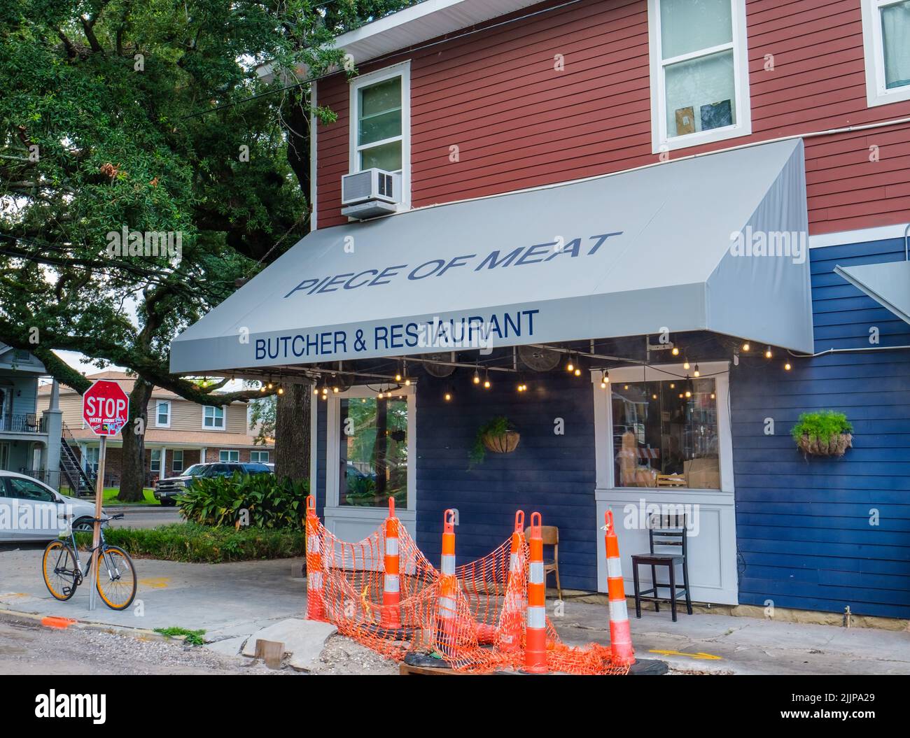 NEW ORLEANS, LA, USA JULY 9, 2022 Piece of Meat Restaurant on