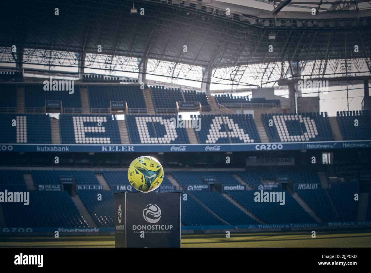 Donosti Cup event. Event of young promises of world soccer in the city