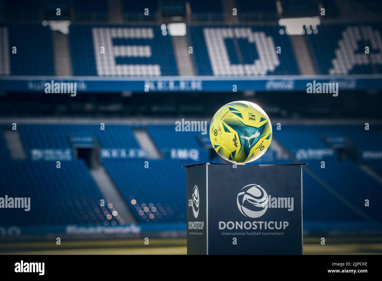 Donosti Cup event. Event of young promises of world soccer in the city