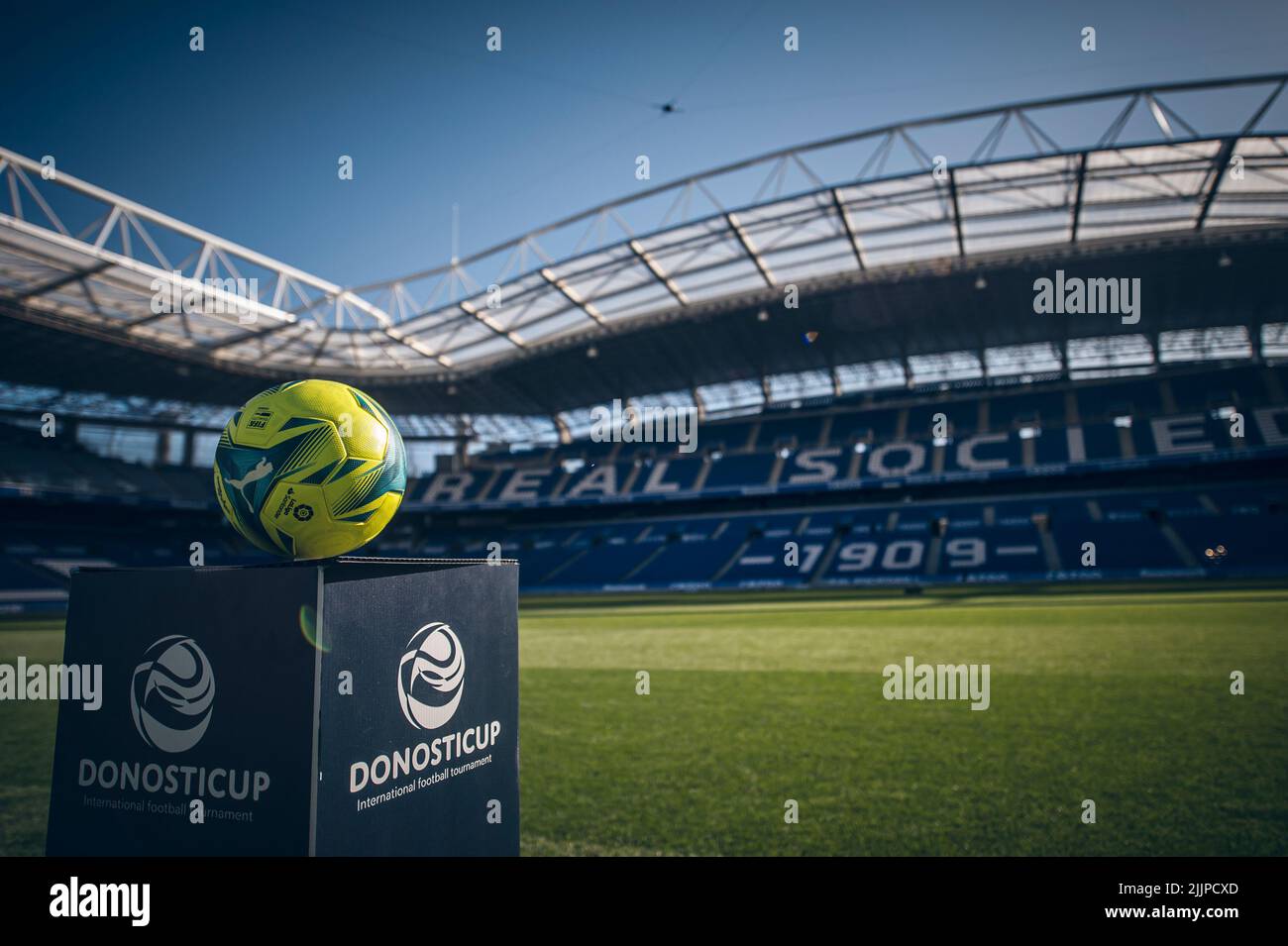 Donosti Cup event. Event of young promises of world soccer in the city