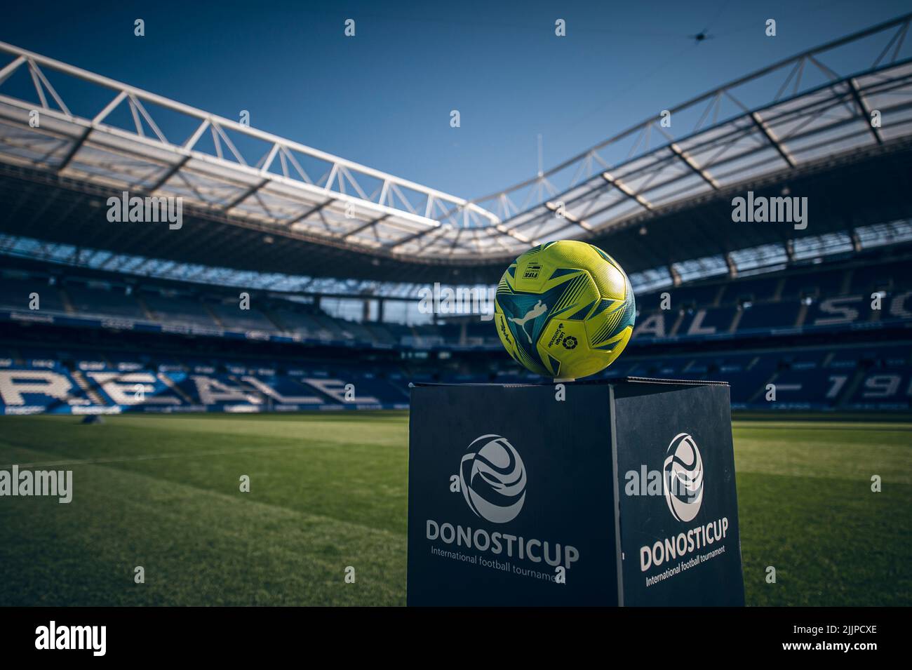 Donosti Cup event. Event of young promises of world soccer in the city