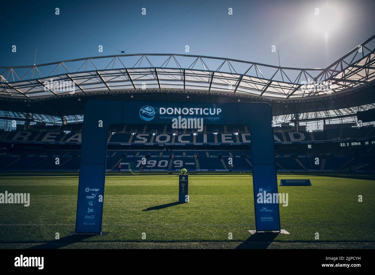 Donosti Cup event. Event of young promises of world soccer in the city