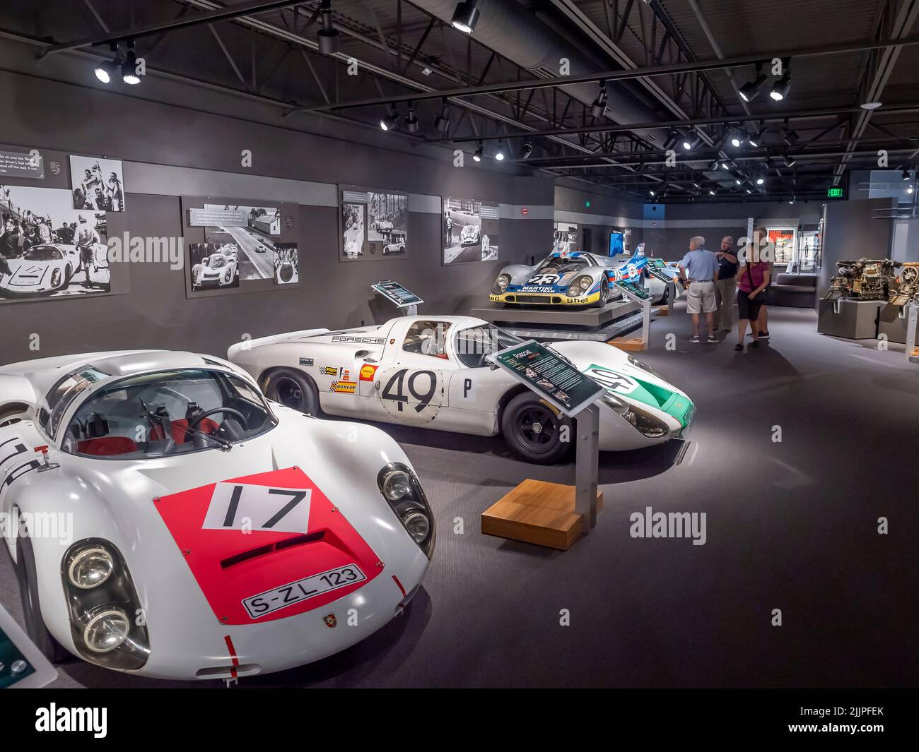 Part of the collection of historic automobiles in the Revs Institute in Naples Florida USA Stock Photo