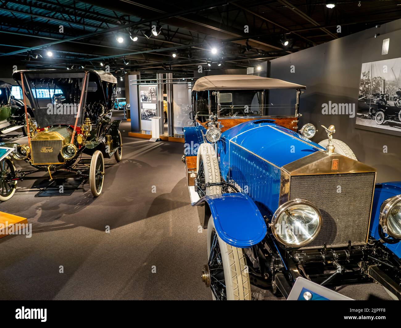 Part of the collection of historic automobiles in the Revs Institute in Naples Florida USA Stock Photo