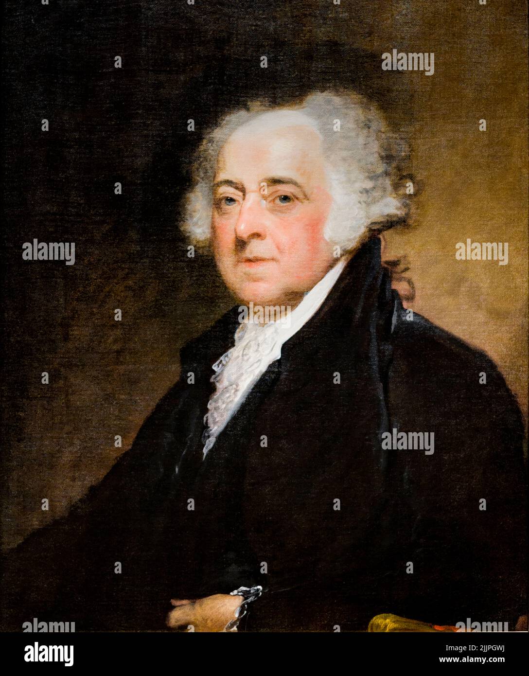 GILBERT STUART (1755-1828) JOHN ADAMS (1735-1826) [1800-1815] THE NATIONAL GALLERY OF ART WASHINGTON DC USA Stock Photo
