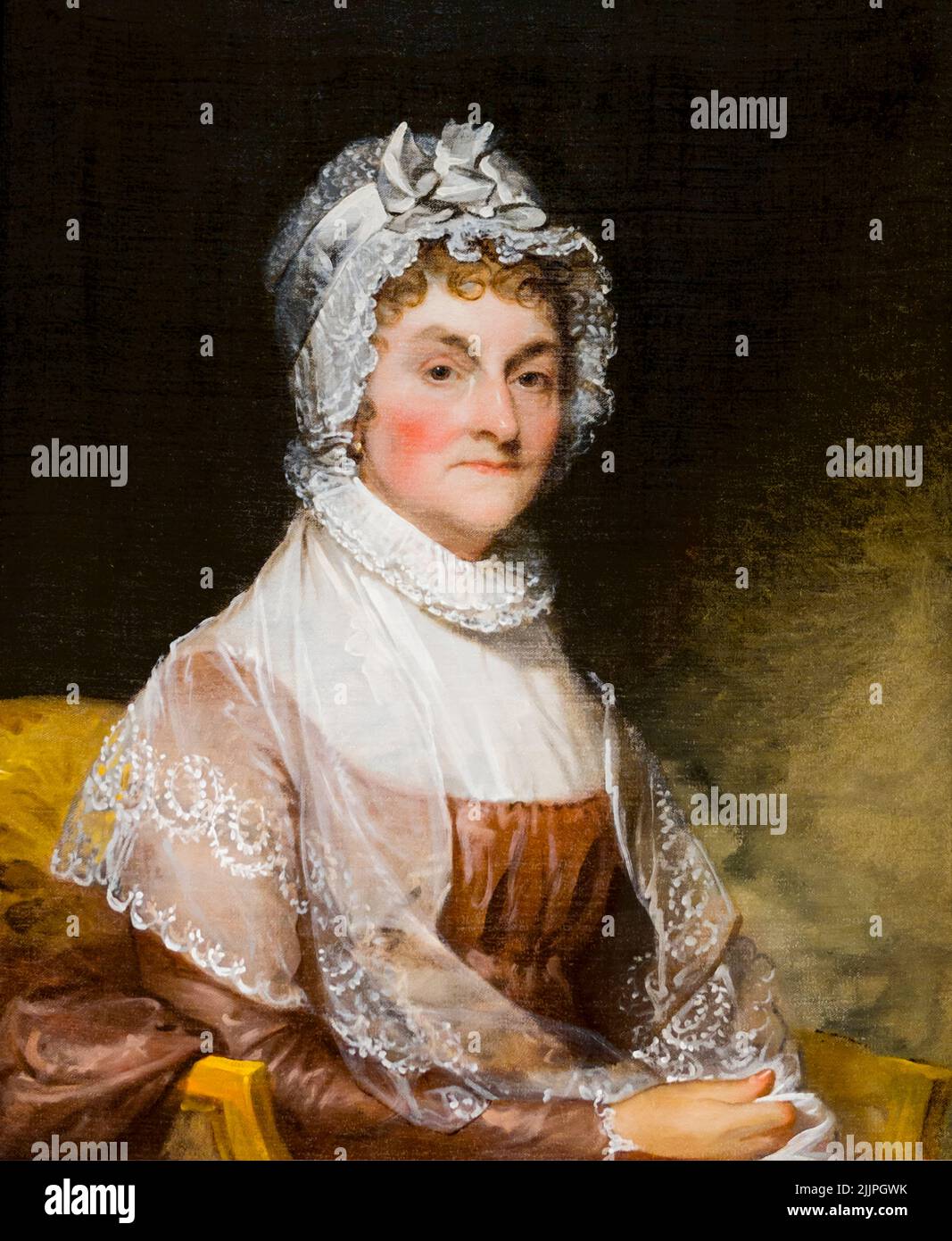 GILBERT STUART (1755-1828) ABIGAIL SMITH ADAMS (1744-1818) [1800-1815] THE NATIONAL GALLERY OF ART WASHINGTON DC USA Stock Photo