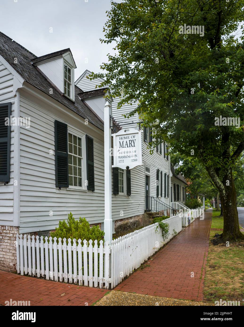 MARY WASHINGTON HOME (1772-1789) FREDERICKSBURG VIRGINIA USA Stock Photo