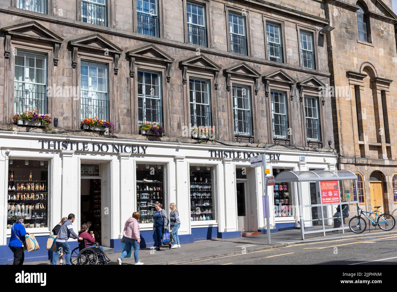 Thistle Do Nicely gift store in Inverness city centre,Scottish Highlands,Scotland,Uk summer 2022 Stock Photo