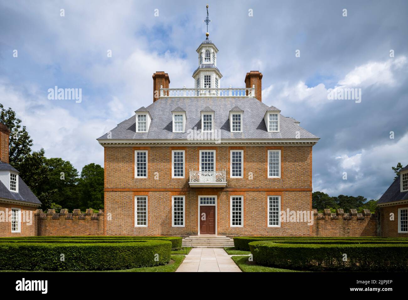 GOVERNOR'S PALACE (1706-1722) WILLIAMSBURG VIRGINIA USA Stock Photo