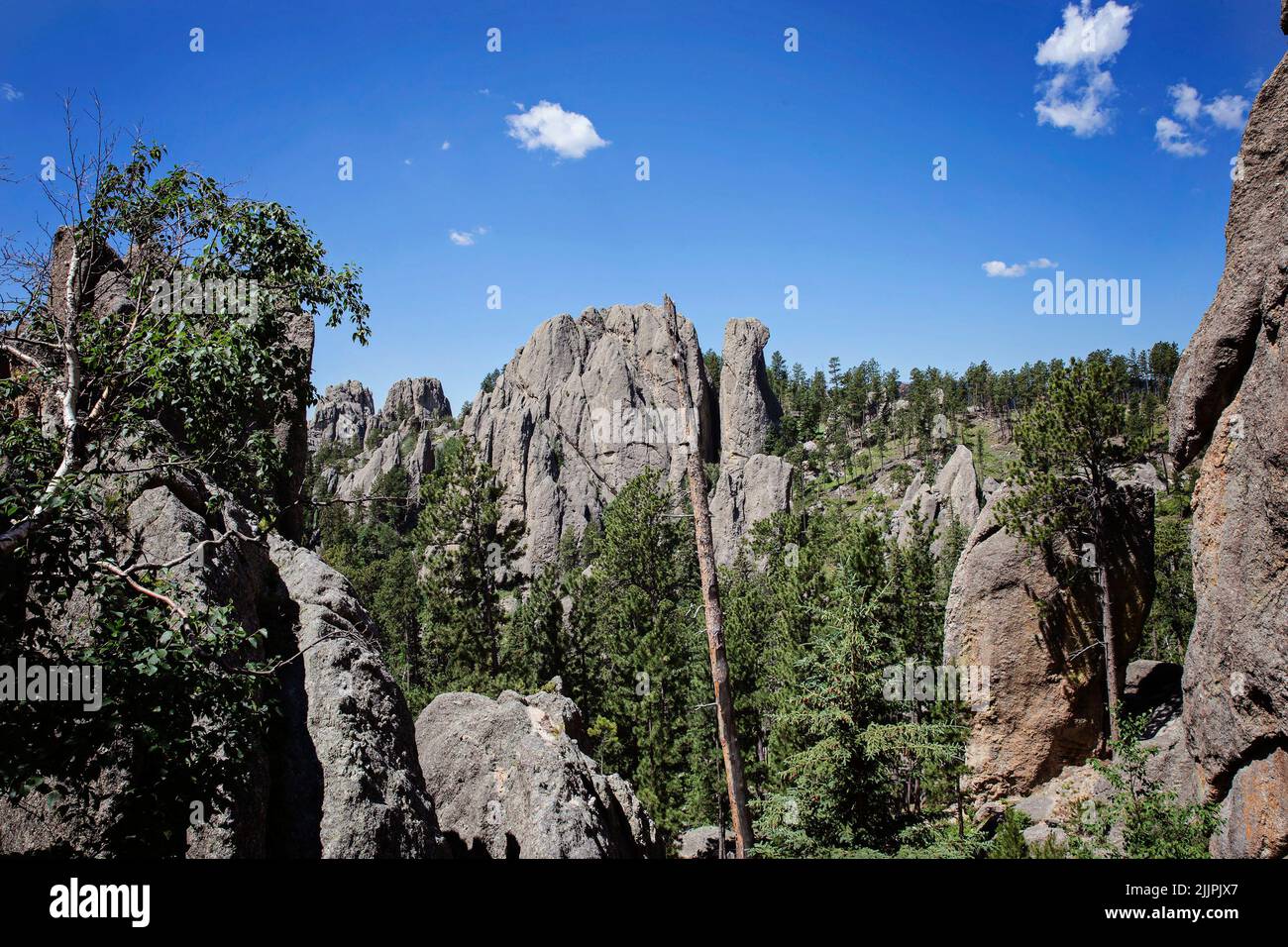 Needles Highway Black Hills of South Dakota Stock Photo Alamy