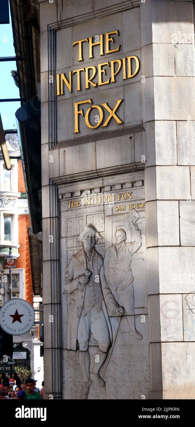 Moo - The Intrepid Fox - Peter Street / 97–99 Wardour Street, Soho, London, England, UK,  W1F 0UD Stock Photo