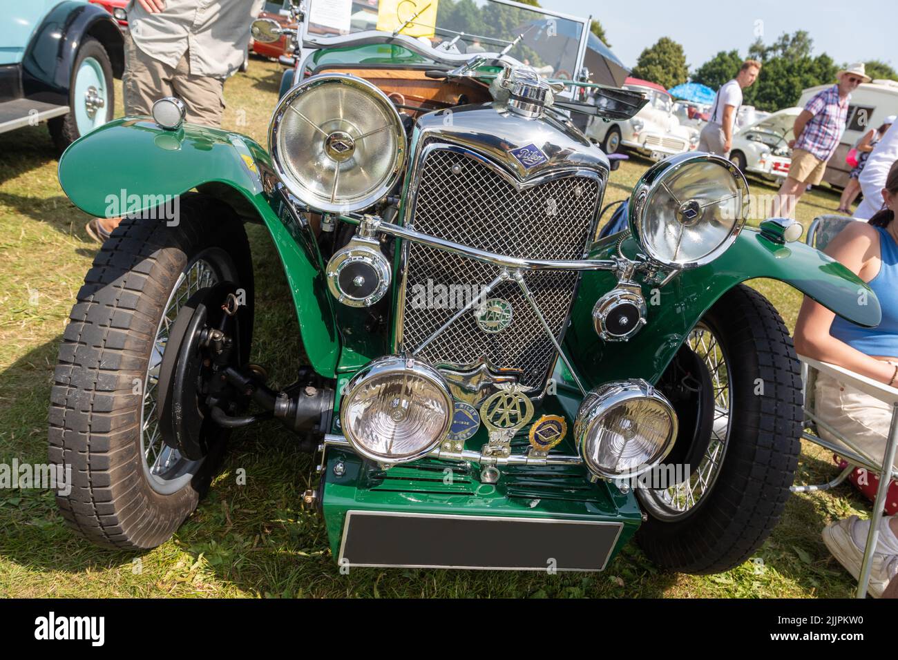A 1933 Riley March Special At The Appledore Classic Car Show Kent Stock