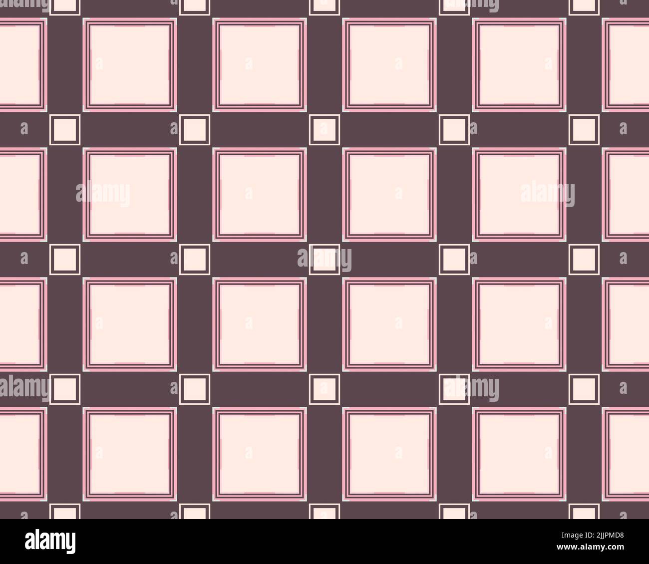 An illustration of a seamless tile pattern with silver-gray and pink ...