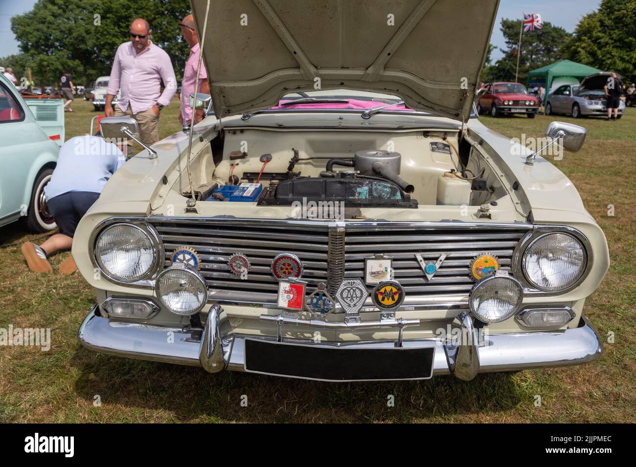 A Vauxhall 101 At The Classic Car Show Appledore Kent Stock Photo Alamy