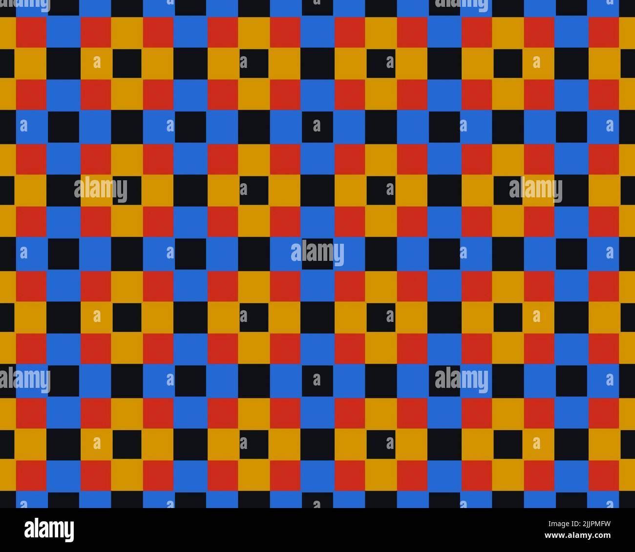 An illustration of a seamless colorful mosaic square tile pattern Stock ...