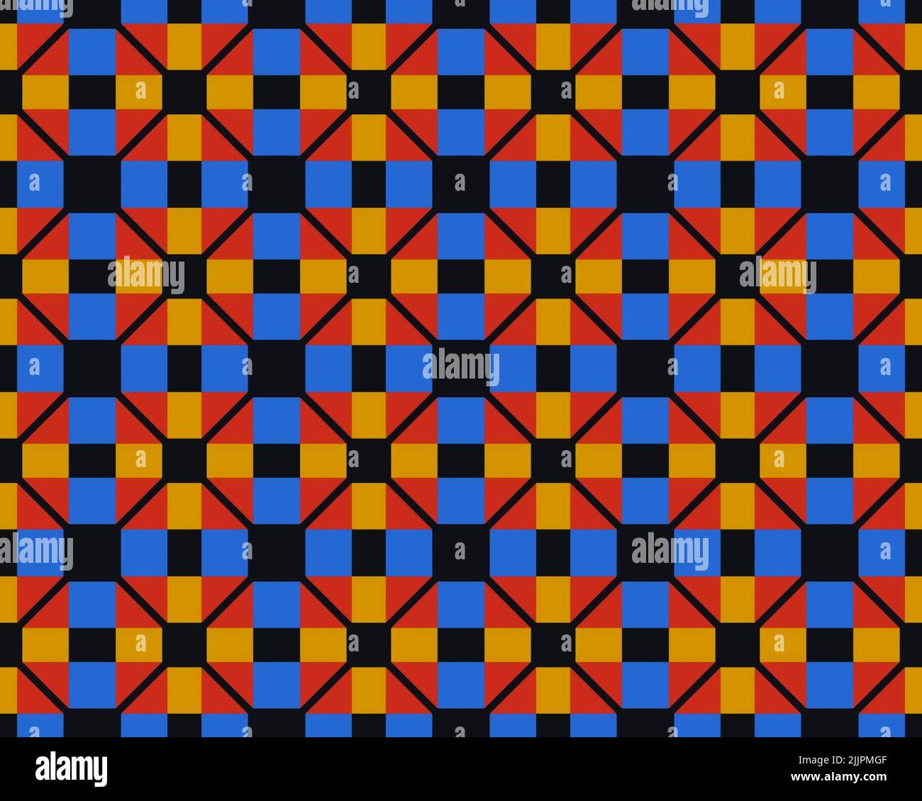 An illustration of a seamless colorful mosaic tile pattern Stock Photo ...