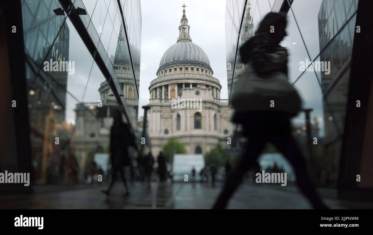 The Saint Paul's Cathedral in London, England Stock Photo