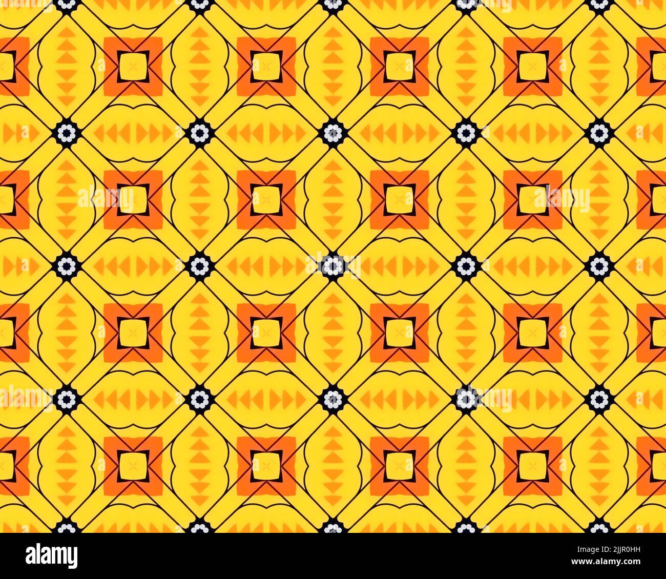 A seamless illustration of tile pattern for background or wallpaper ...