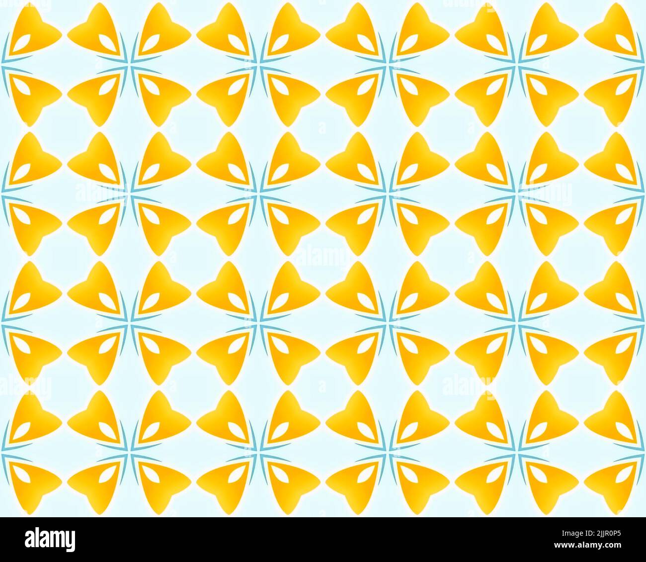 Seamless illustration of colorful tile pattern for background with blue