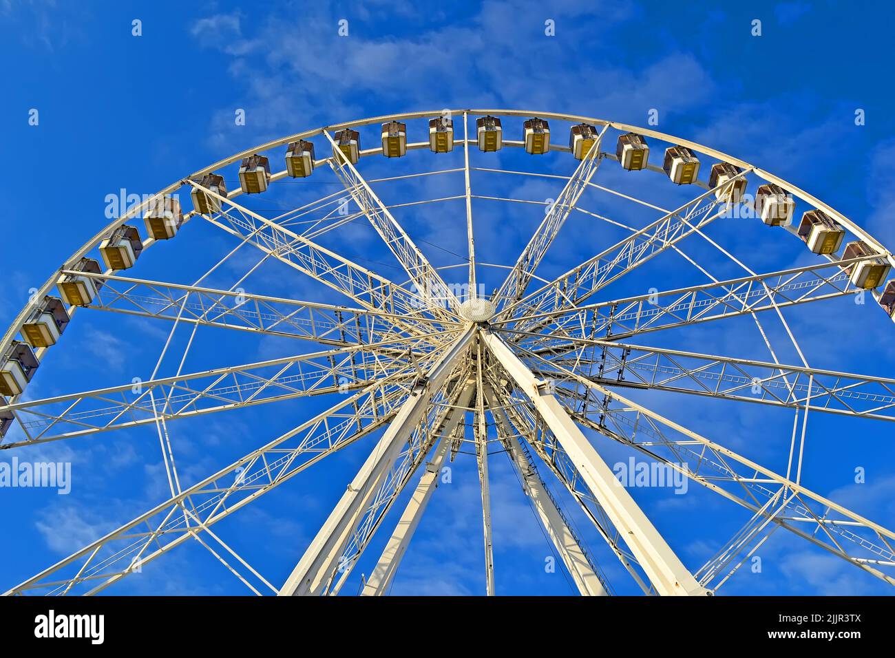 The Big Wheel (Grande Roue de Paris) at Place de la Concorde on blue