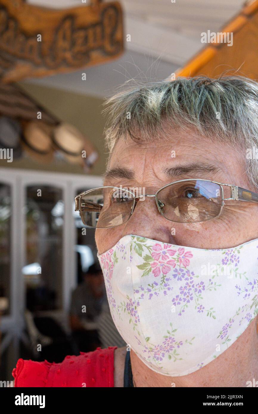 Elderly woman mask hi-res stock photography and images - Alamy