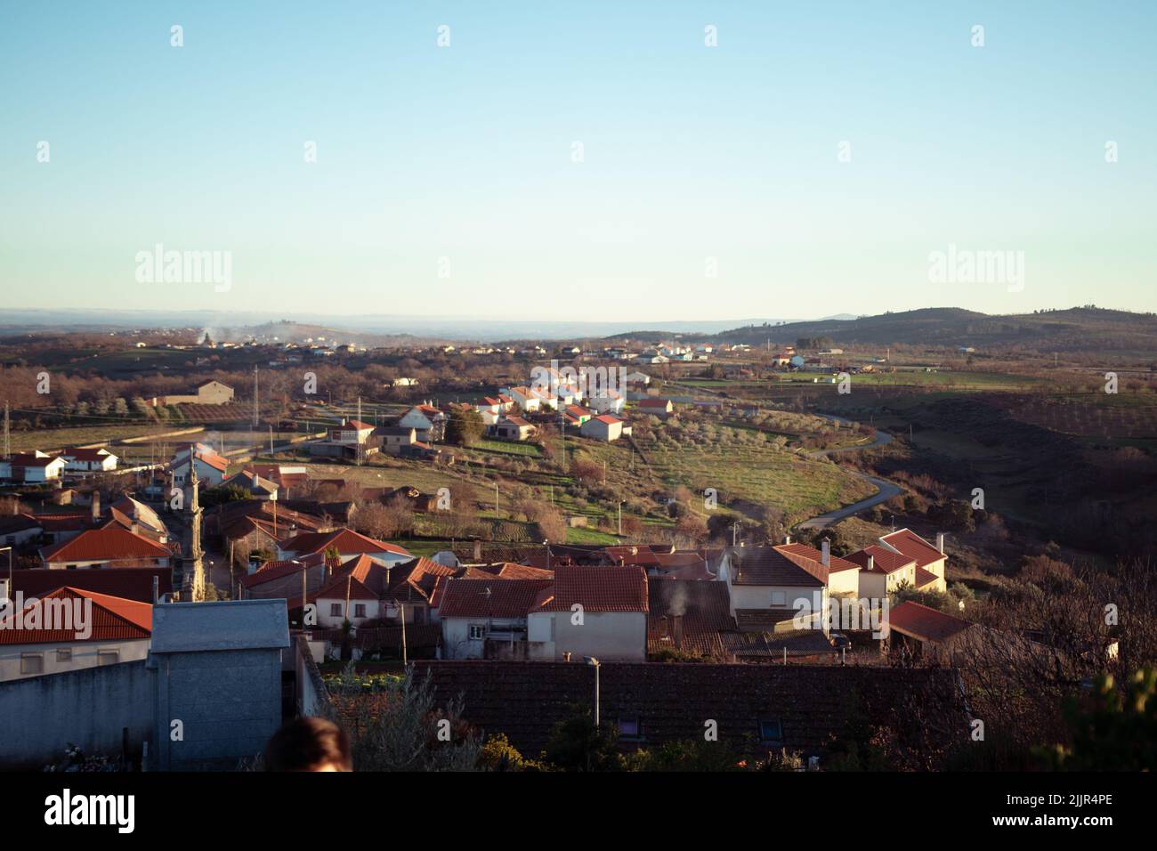 A cityscape of Parada in Braganca, Portugal Stock Photo