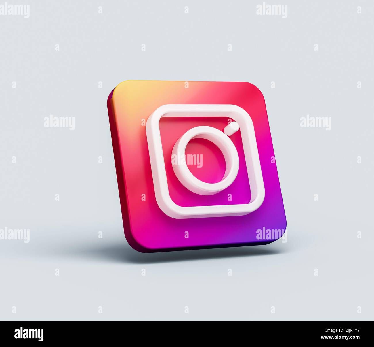 An illustration of Instagram social media logo icon isolated on white ...