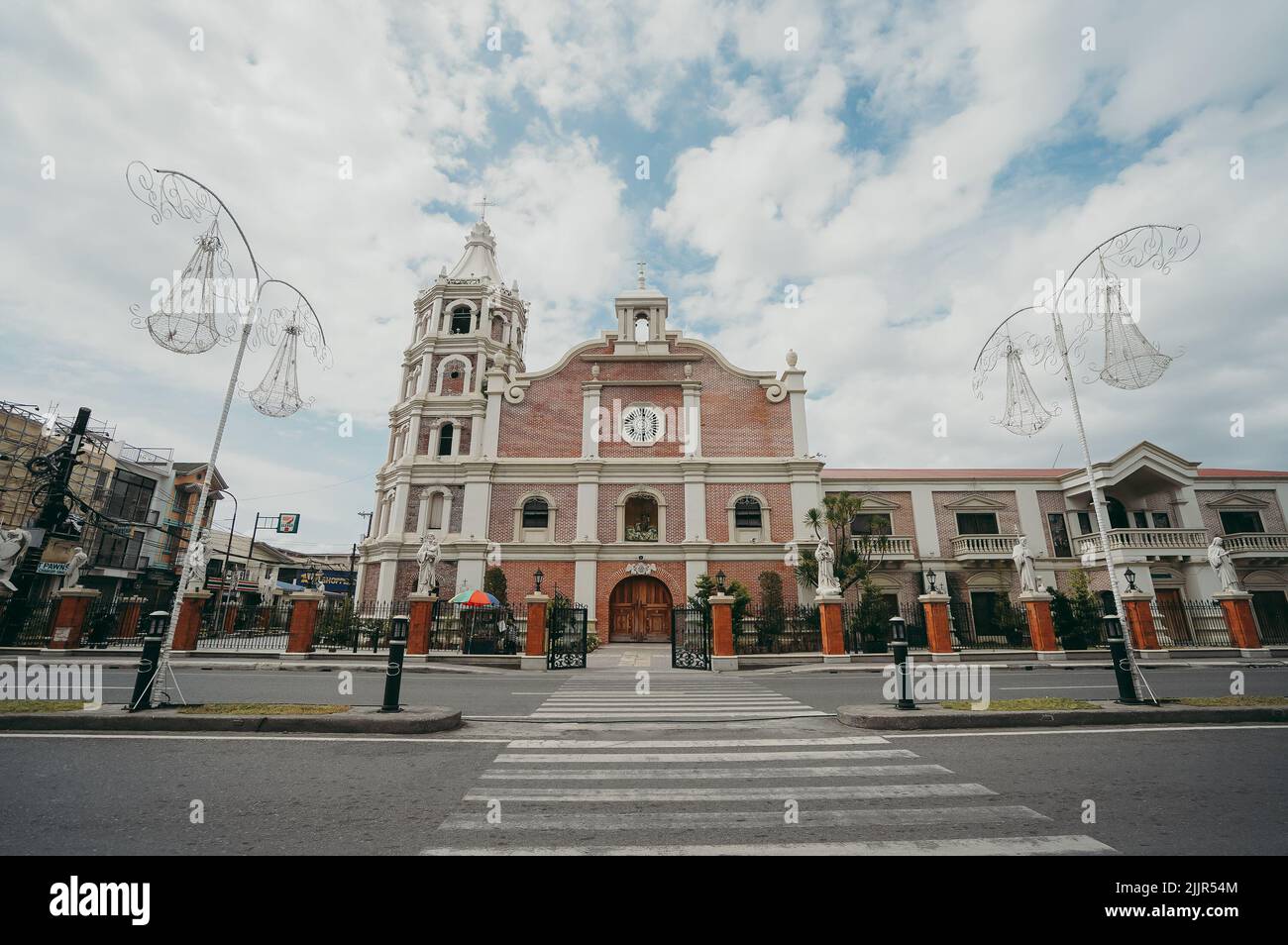 A beautiful exterior shot of the Cathedral Shrine Parish of Saint Joseph in balanga city, Philippines Stock Photo
