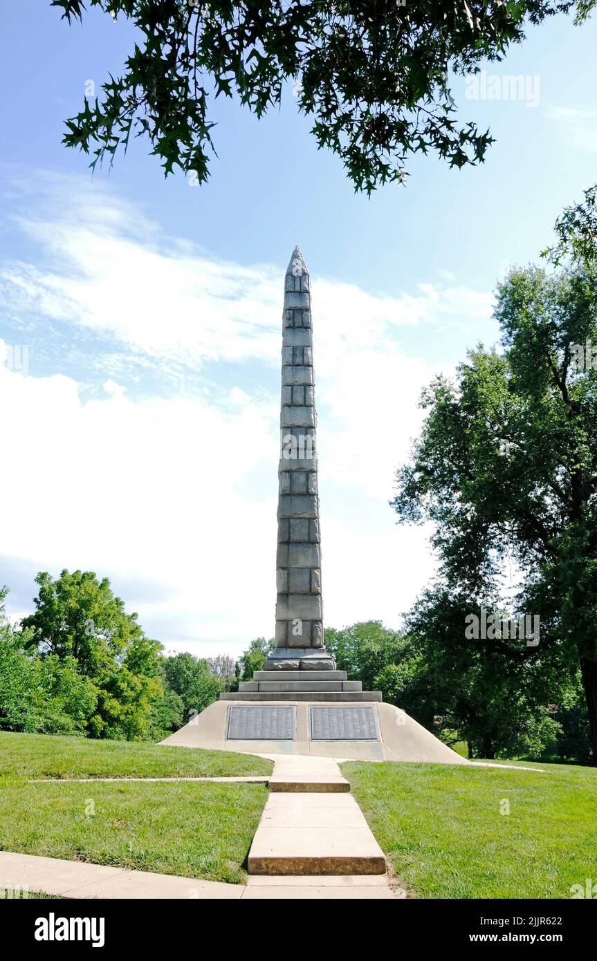 The United States Civil War Memorial at the West Alton Confederate