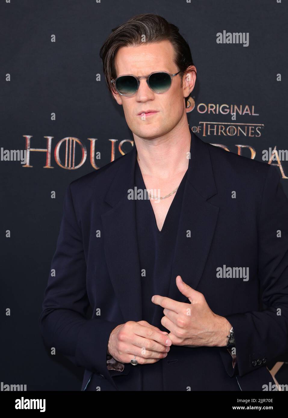 Matt Smith arrives at The HBO Original Drama Series HOUSE OF THE DRAGON