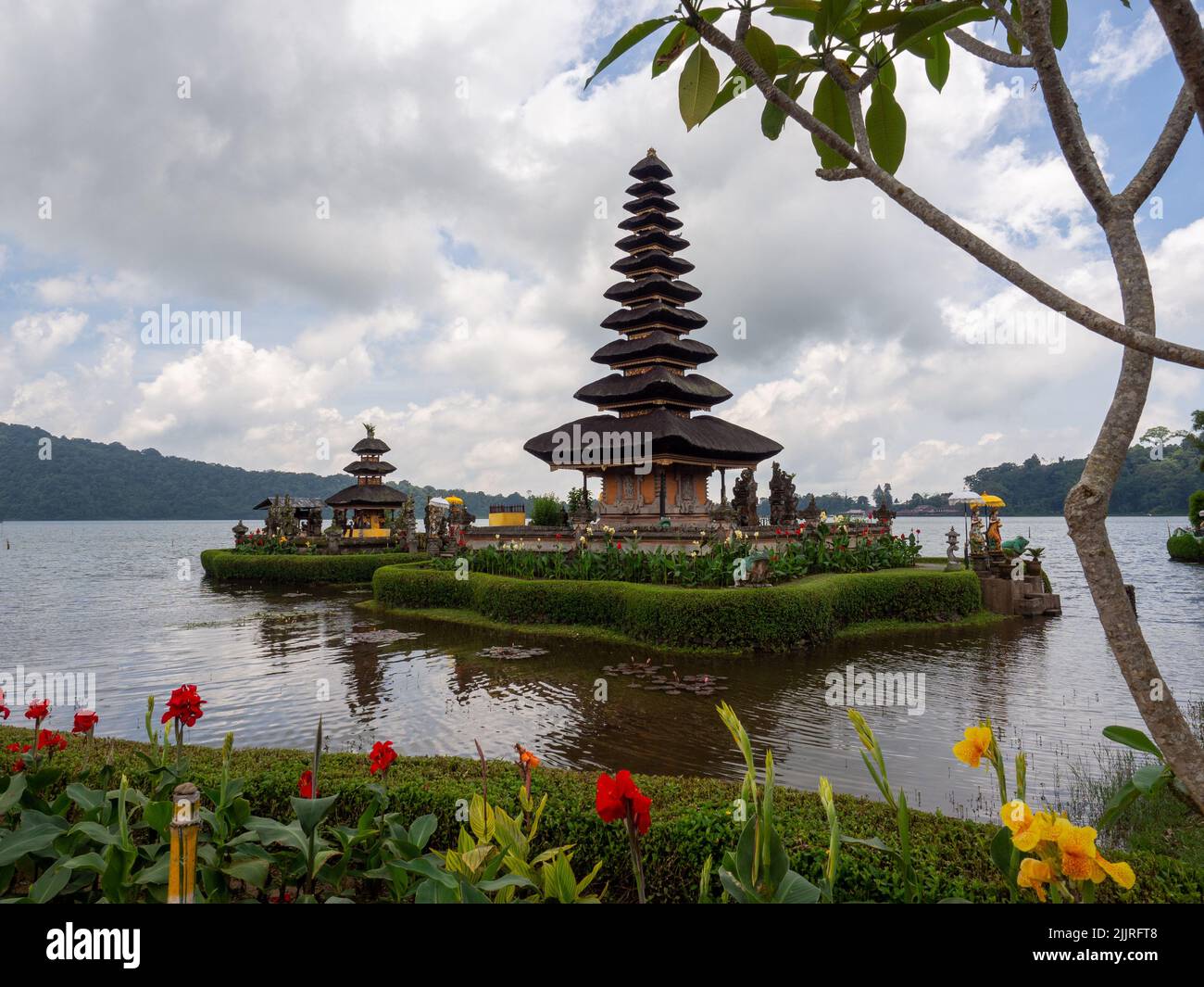 The Pura Ulun Danu Bratan temple in Bali, indonesia Stock Photo