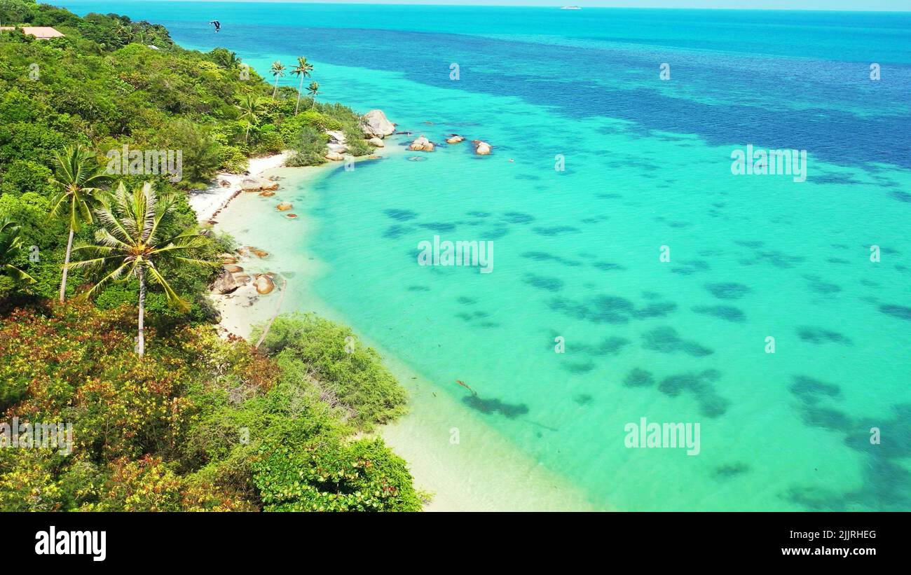 Aerial drone travel tropical shore hi-res stock photography and images ...