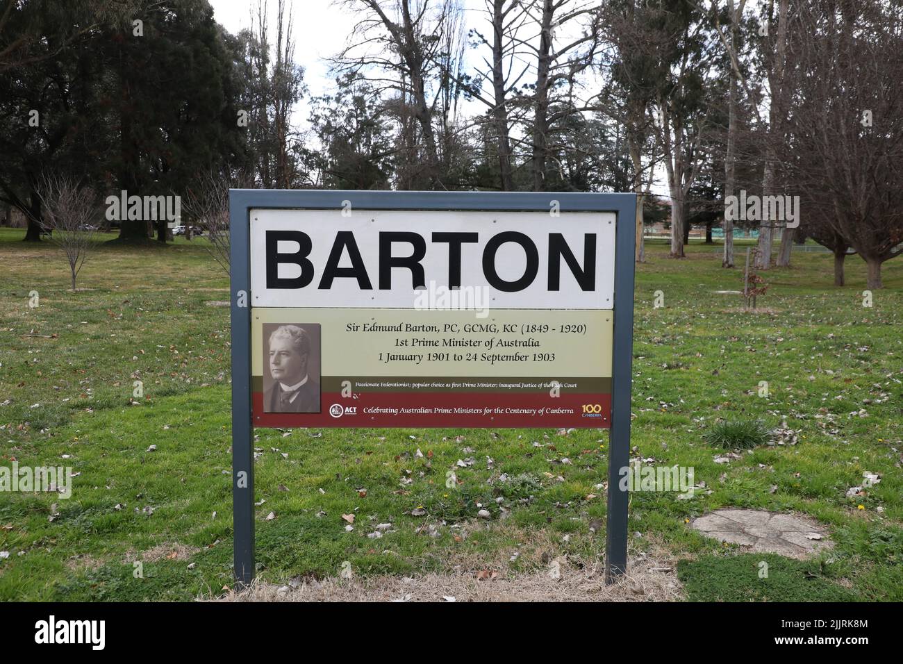 The suburb of Barton in Canberra, ACT Stock Photo Alamy