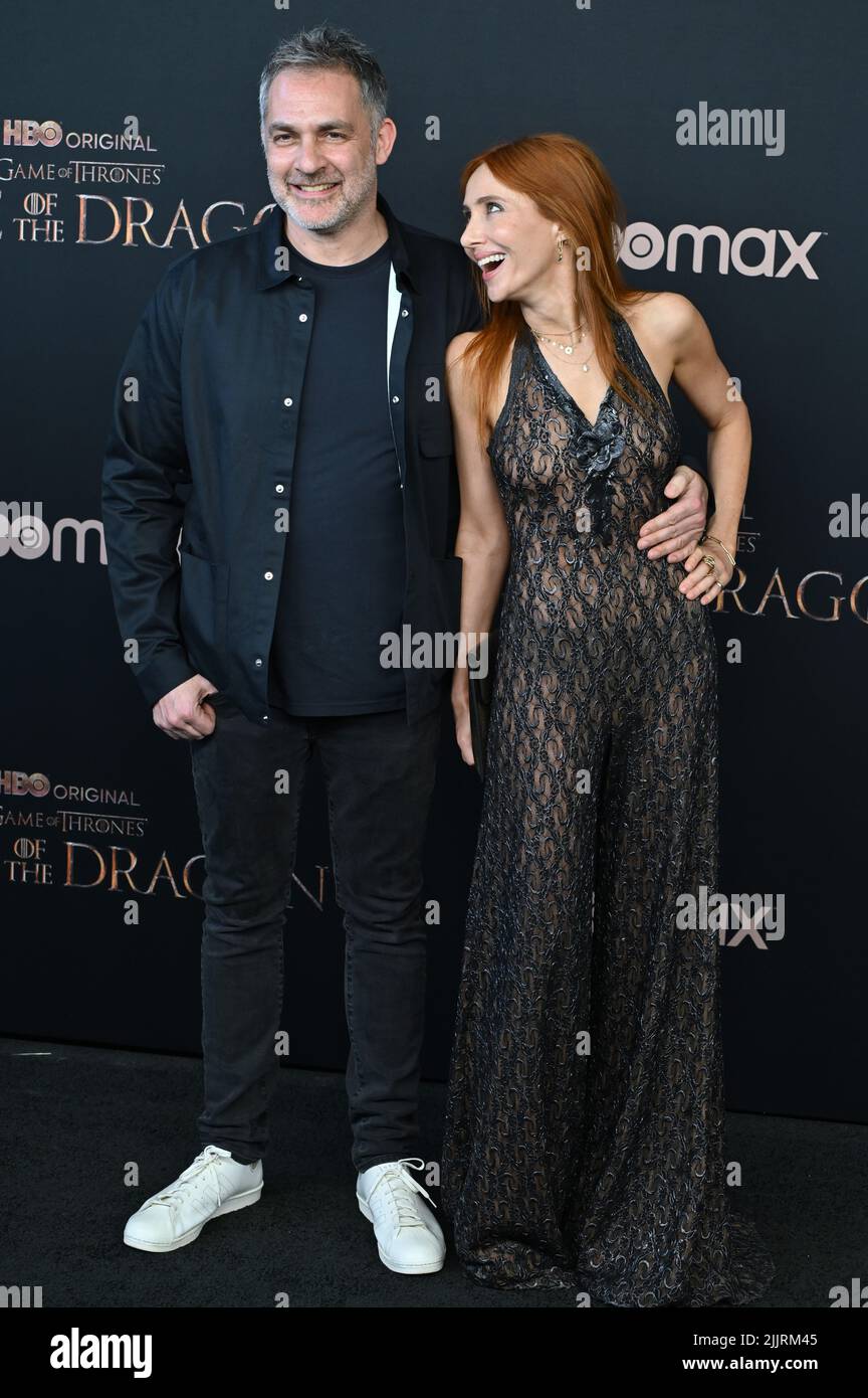 Los Angeles, USA. 27th July, 2022. LOS ANGELES, USA. July 27, 2022: Miguel Sapochnik & Alexis Raben at the premiere for HBO's 'House of the Dragon' at the Academy Museum of Motion Pictures. Picture Credit: Paul Smith/Alamy Live News Stock Photo