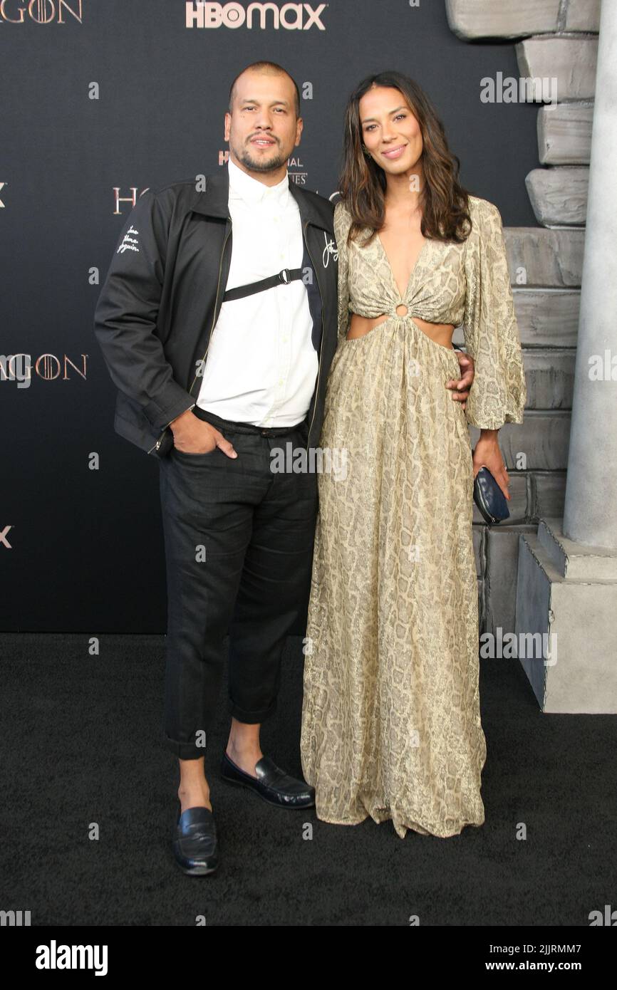 Abner Ramirez And Amanda Sudano Ramirez Attends The HBO Original Drama
