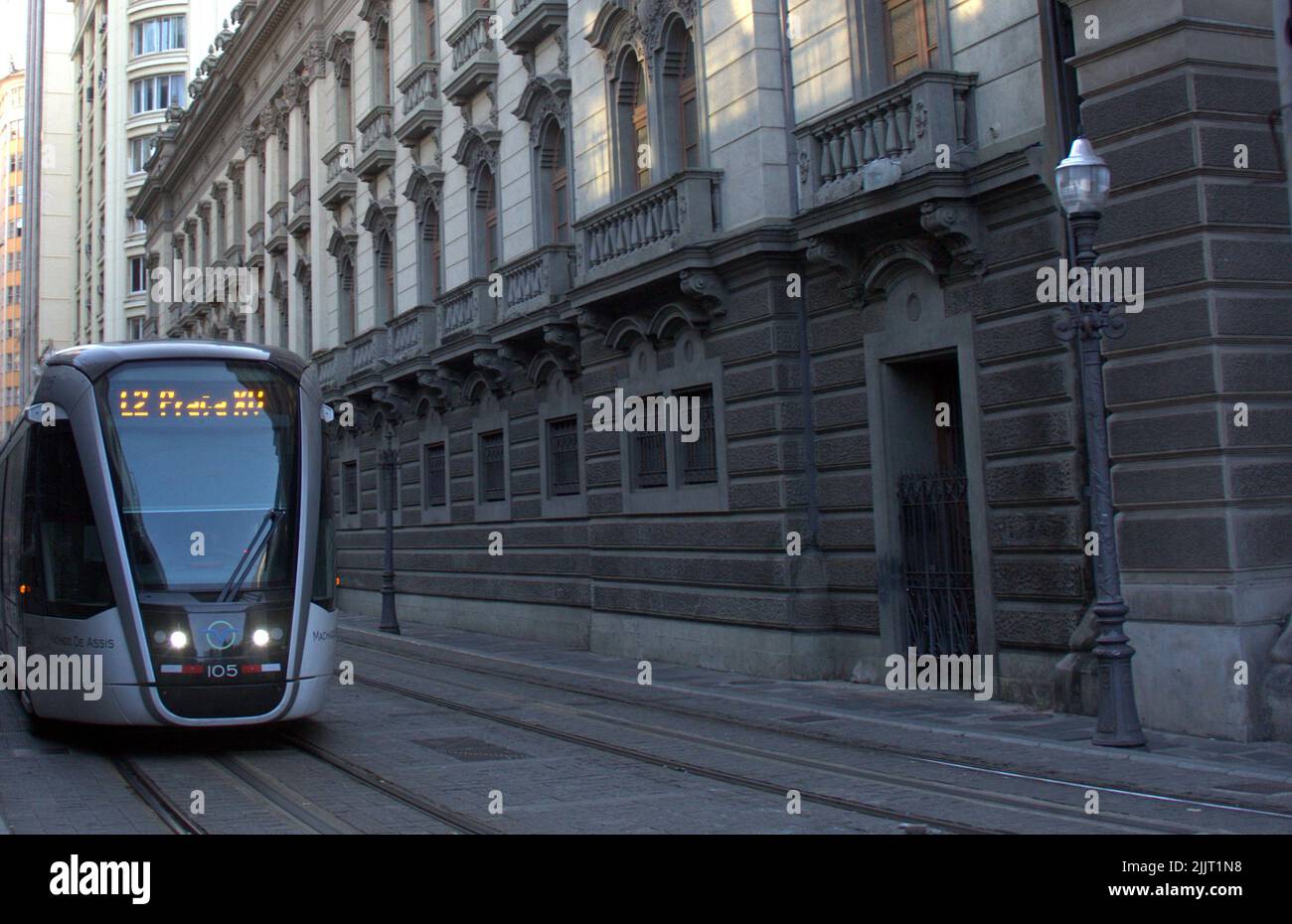 A tram in downtown Rio de Janeiro Stock Photo Alamy