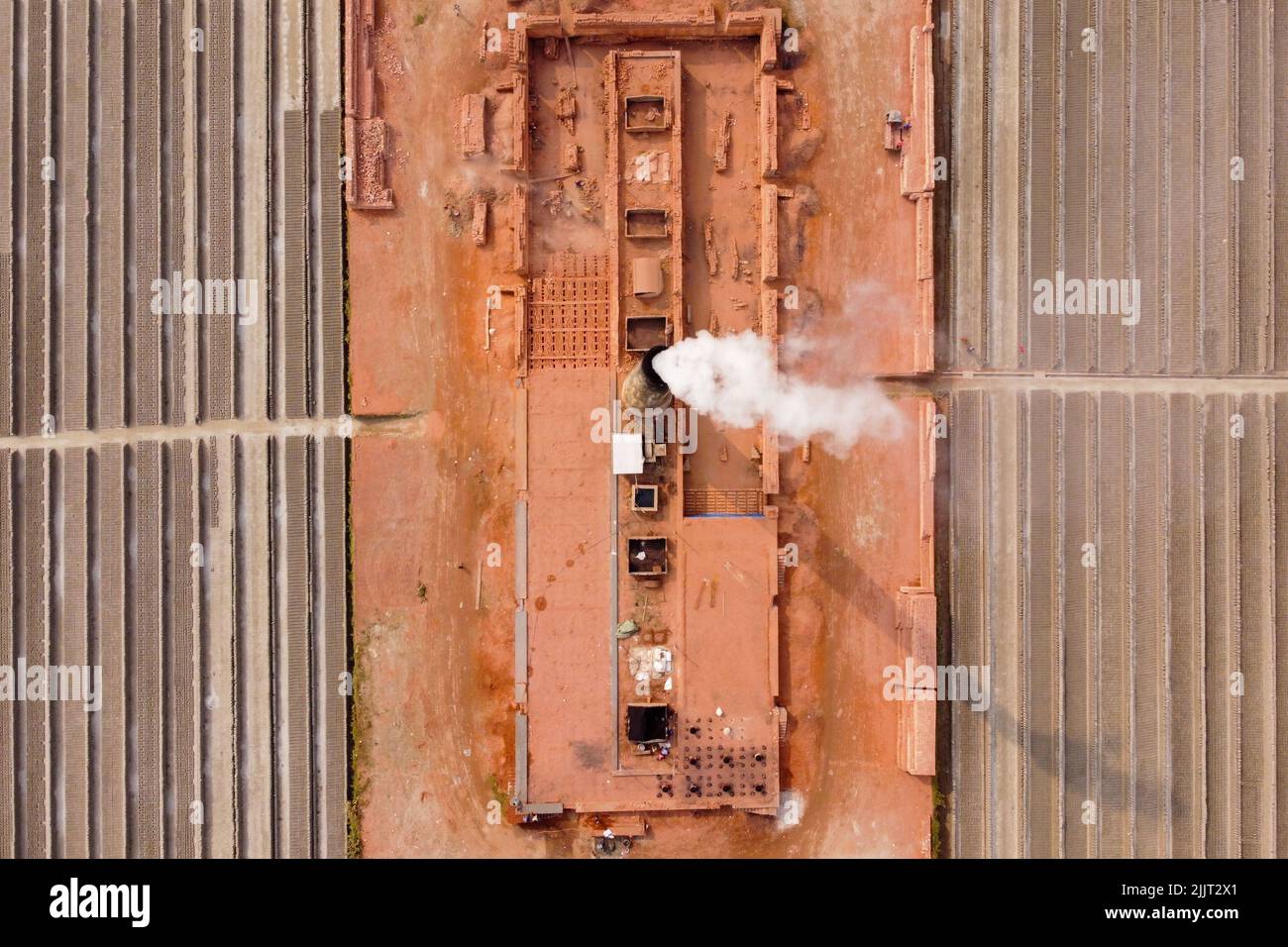 Dhaka, Dhaka, Bangladesh. 28th July, 2022. Aerial view of smoke pouring