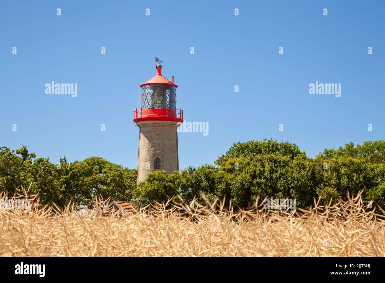 Lighthouse Staberhuk, Fehmarn Island, Schleswig-Holstein, Germany, Europe Stock Photo