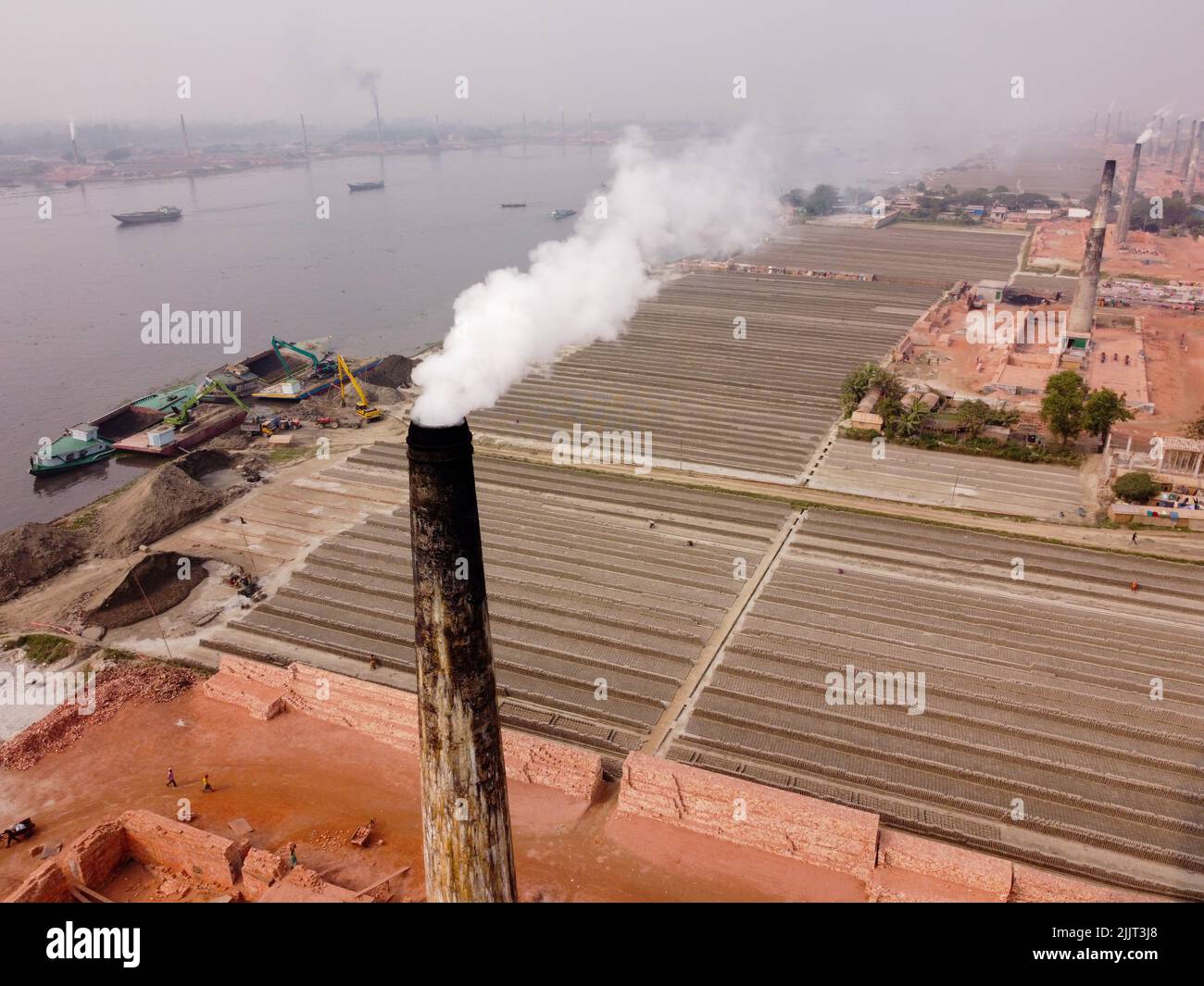 Dhaka, Dhaka, Bangladesh. 28th July, 2022. Aerial view of smoke pouring