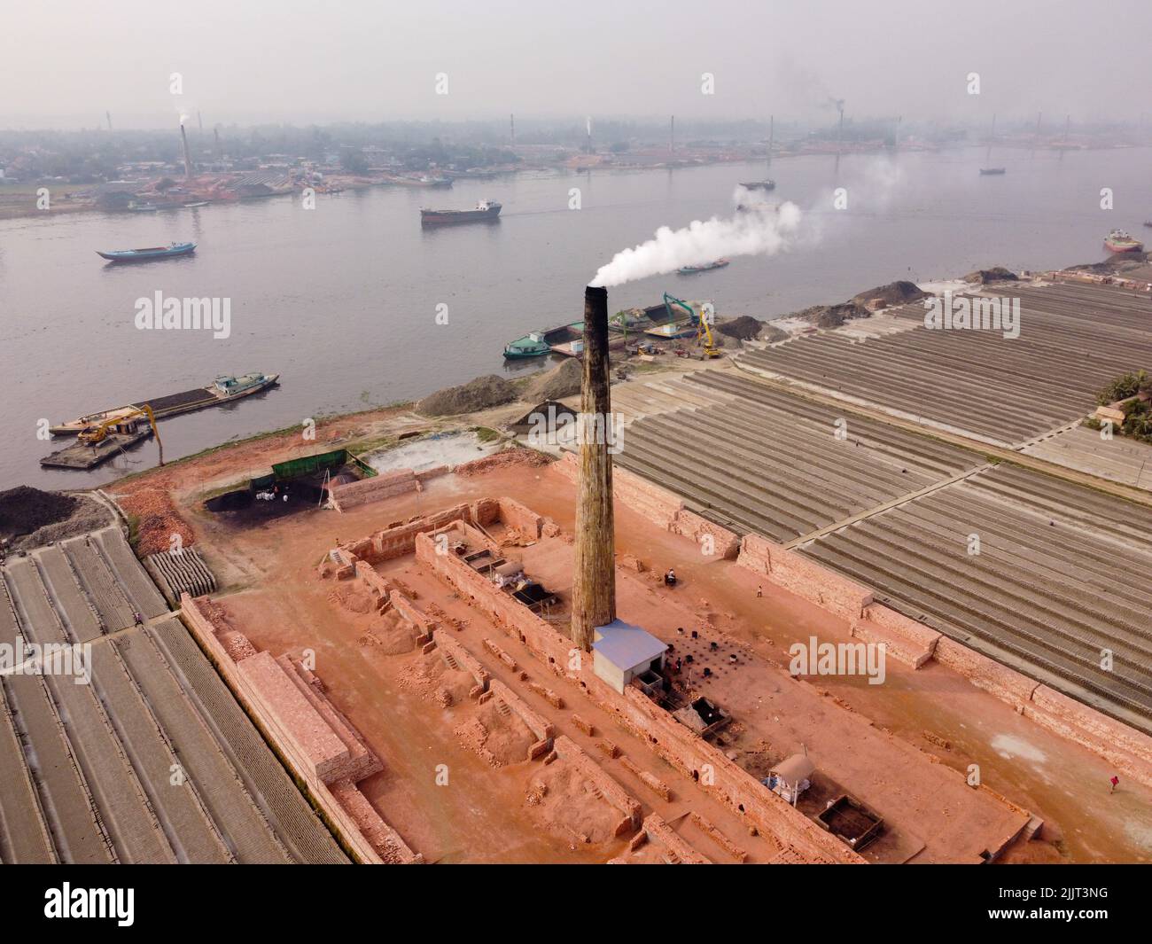 Dhaka, Dhaka, Bangladesh. 28th July, 2022. Aerial view of smoke pouring