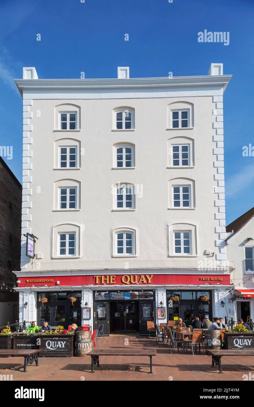 England, Dorset, Poole, Poole Harbour, The Quay Wetherspoon Pub Stock