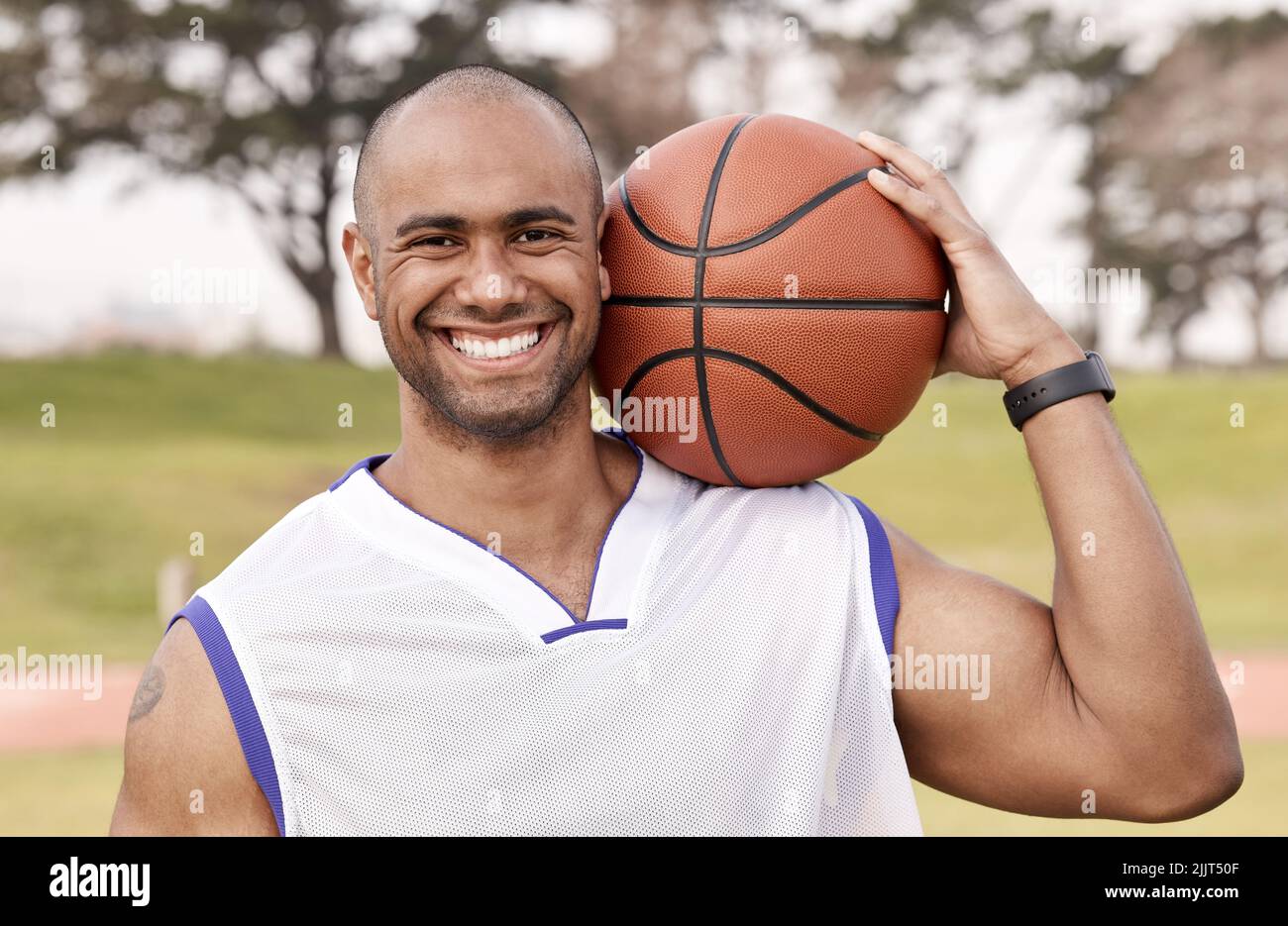 The days are only good when I can play basketball. a handsome young man