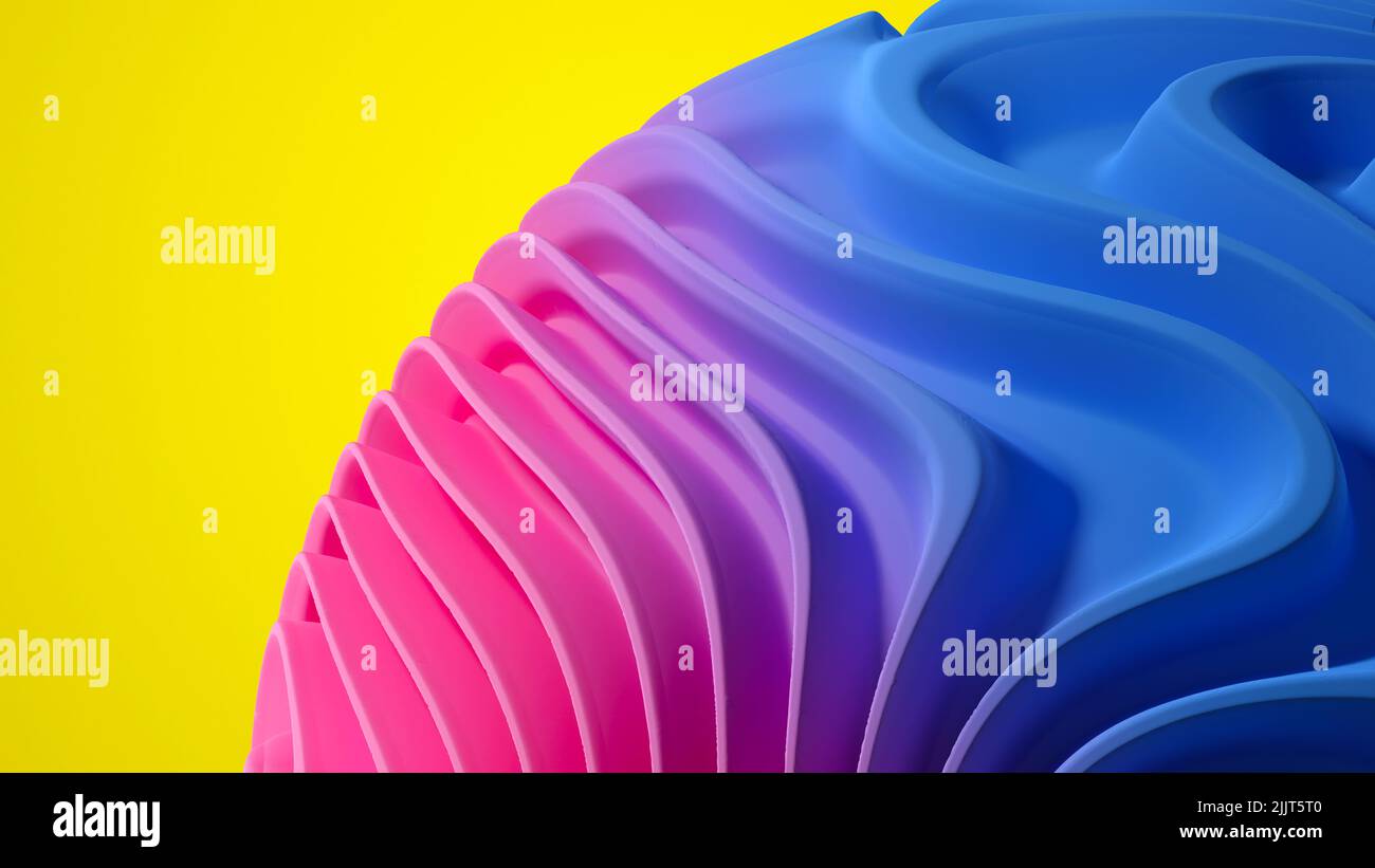 3D Abstract wavy background. Abstract pattern modern background, colorful wavy texture, Wallpaper screen Stock Photo