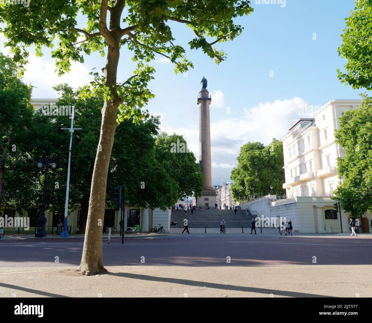 London, Greater London, England, June 30 2022: Duke of York column in Waterloo PLace as seen from The Mall Stock Photo