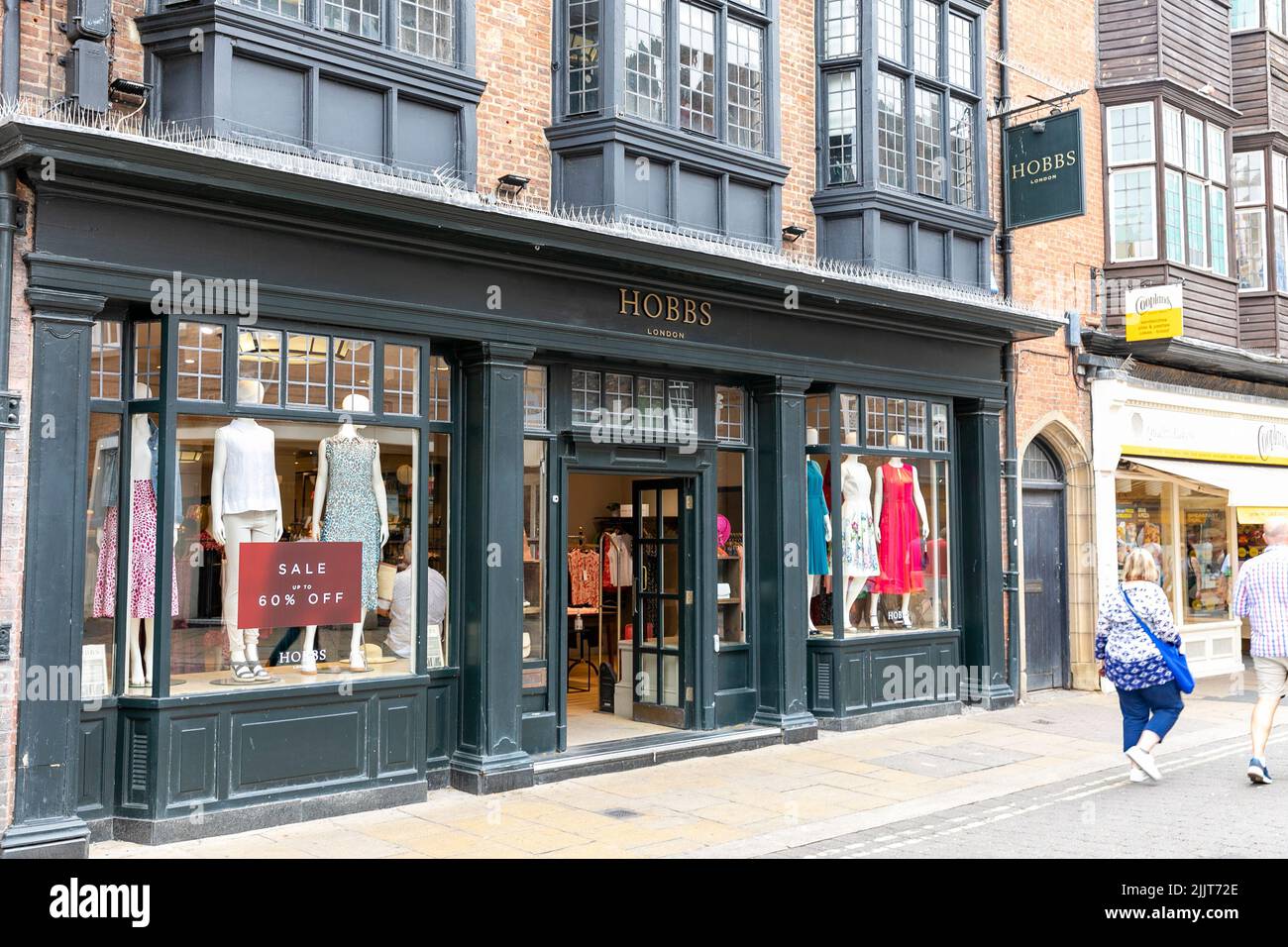 Hobbs clothing store in historic York city centre, exterior of clothing ...